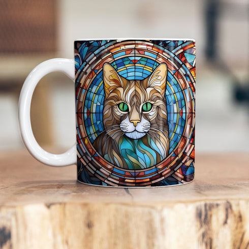 Cat Tabby Suncatcher Artwork Ceramic Mug